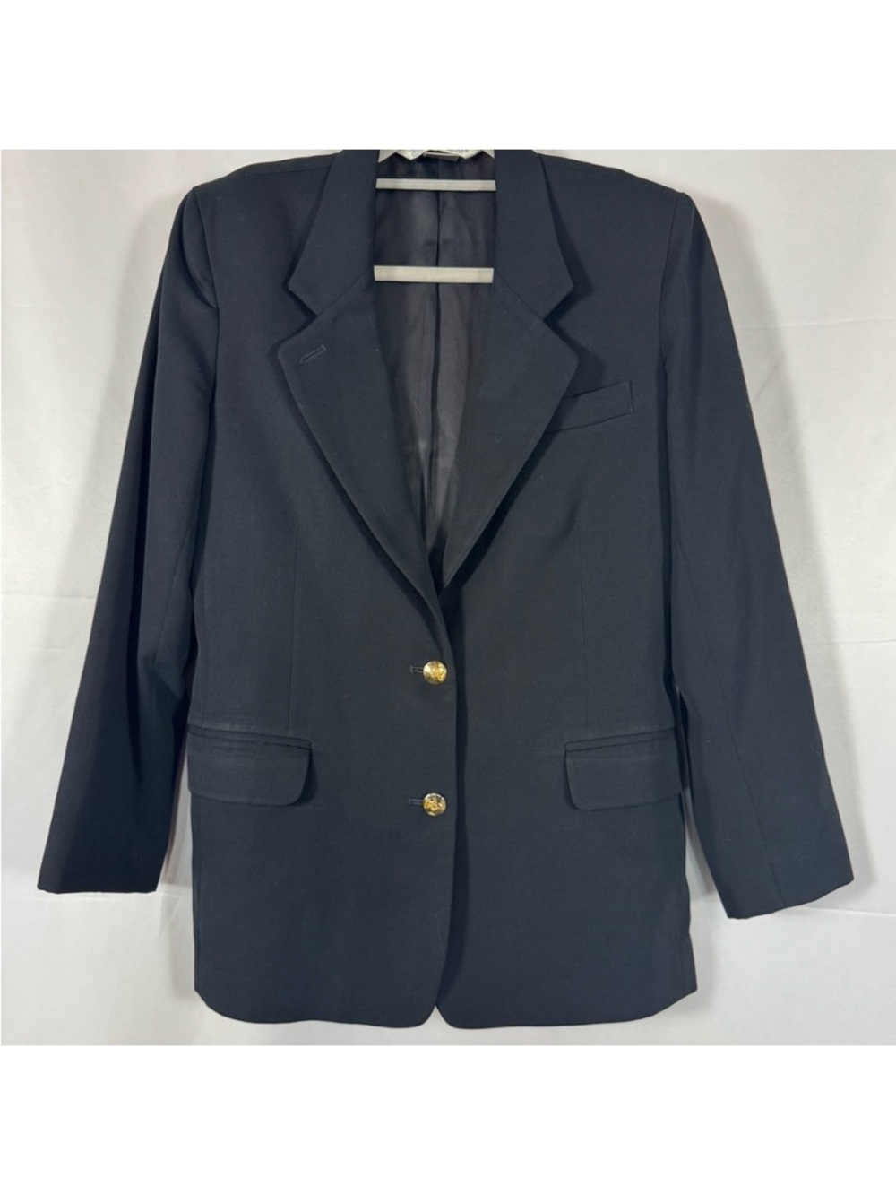 Austin Reed Black Classic Blazer Jacket - Gold Button Detail